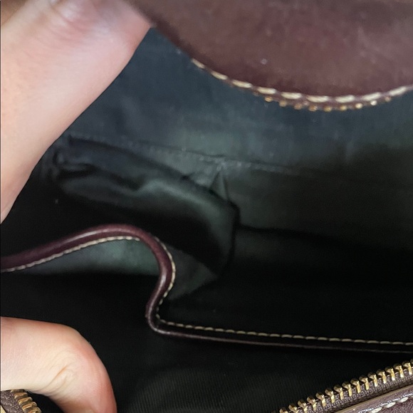 Maxx New York Dark Brown brass Studded Shoulder Bag - Picture 12 of 17